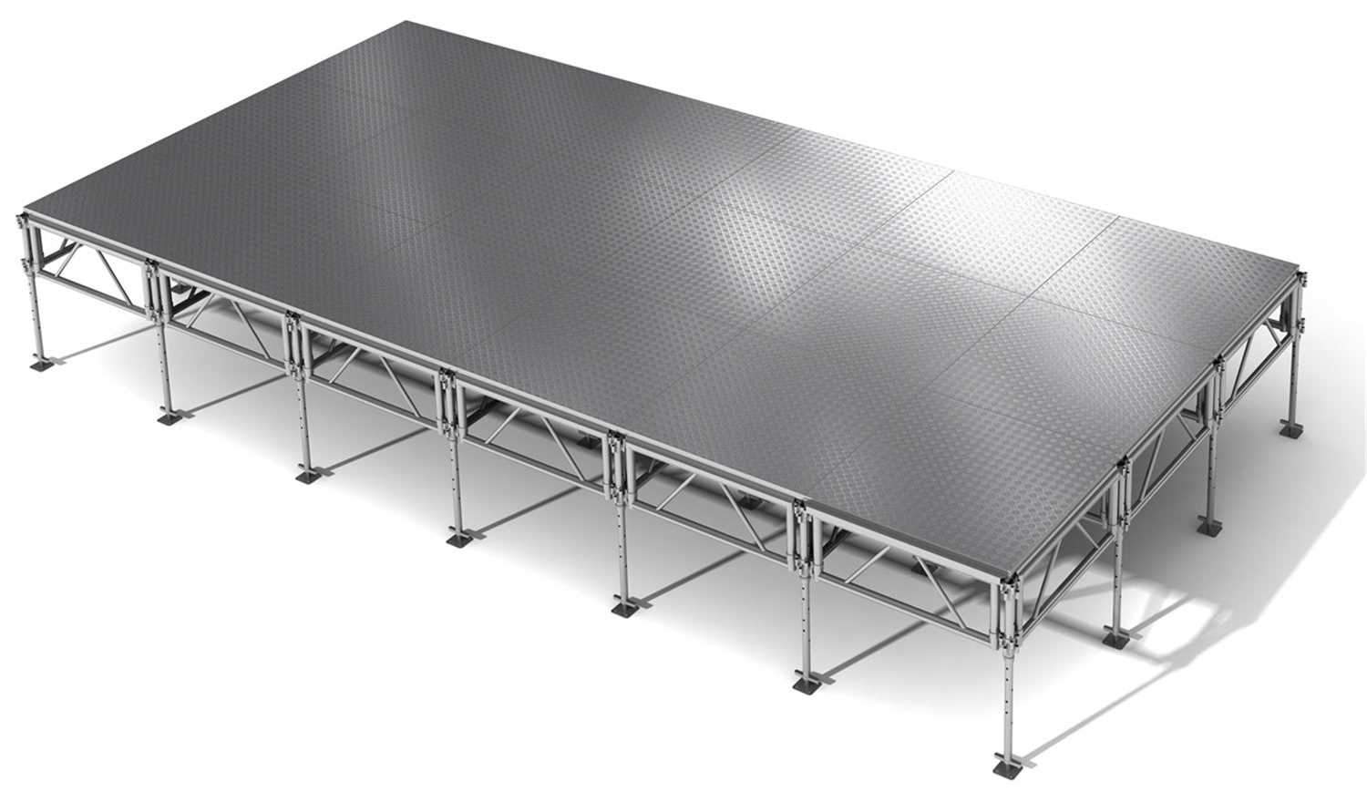 All Terrain ATSTAGE122448P 12 Ft x 24 Ft Stage System - Weatherproof Aluminum - ProSound and Stage Lighting
