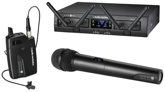Audio-Technica ATW-1312/L System 10 PRO Lavalier & Handheld System - ProSound and Stage Lighting