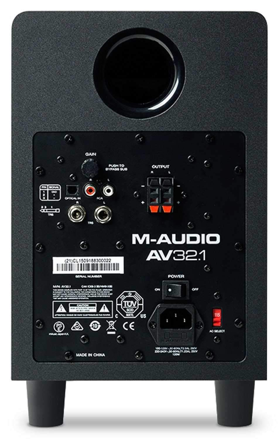 M-Audio AV32.1 Powered Speaker System with Subwoofer - ProSound and Stage Lighting