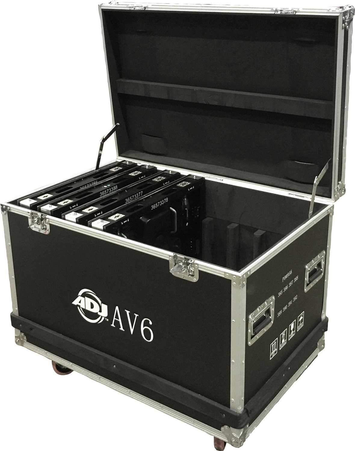 ADJ American DJ AV6 & AV6X 8-Panel Flight Case - ProSound and Stage Lighting