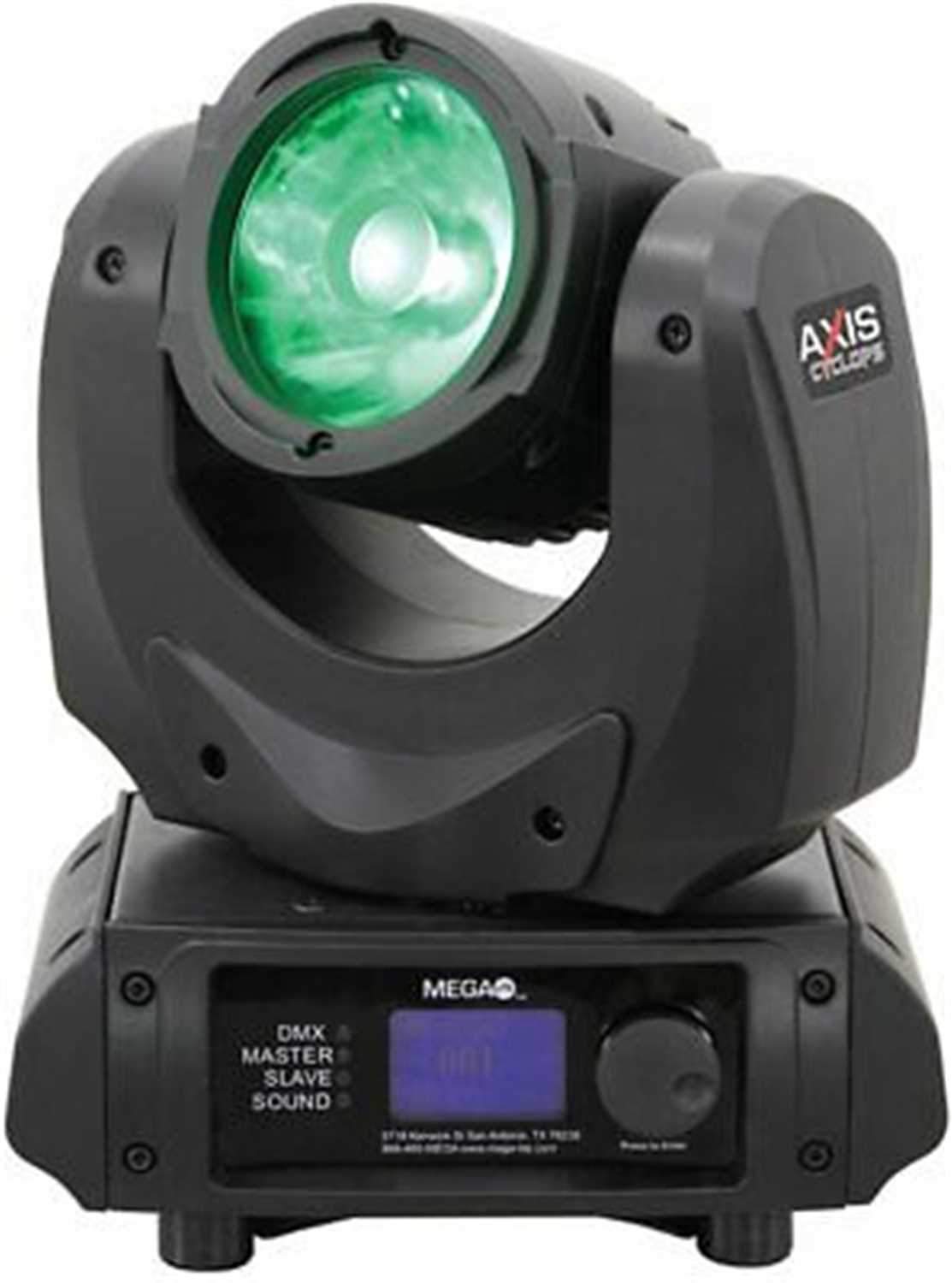Mega Lite Axis Cyclops 60-Watt RGBW LED Moving Head Light - ProSound and Stage Lighting