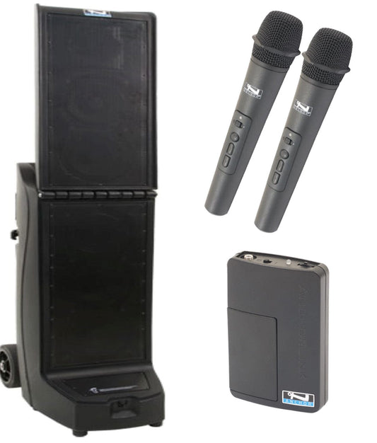 ANCHOR AUDIO Bigfoot System X2: Bigfoot (XU2), Anchor-Air & 2 Wireless Mics - PSSL ProSound and Stage Lighting