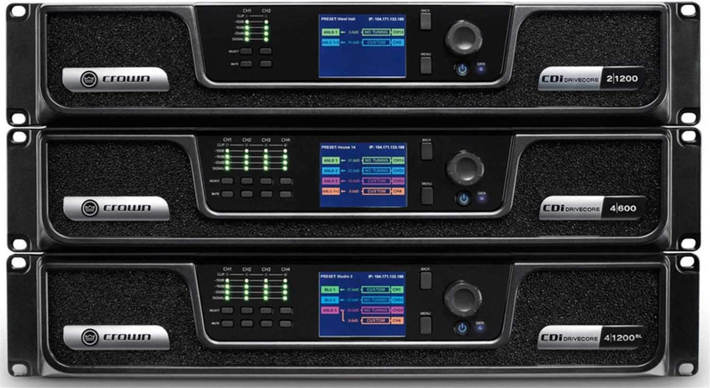 Crown CDi DriveCore 4-Channel 600W Power Amplifier - ProSound and Stage Lighting
