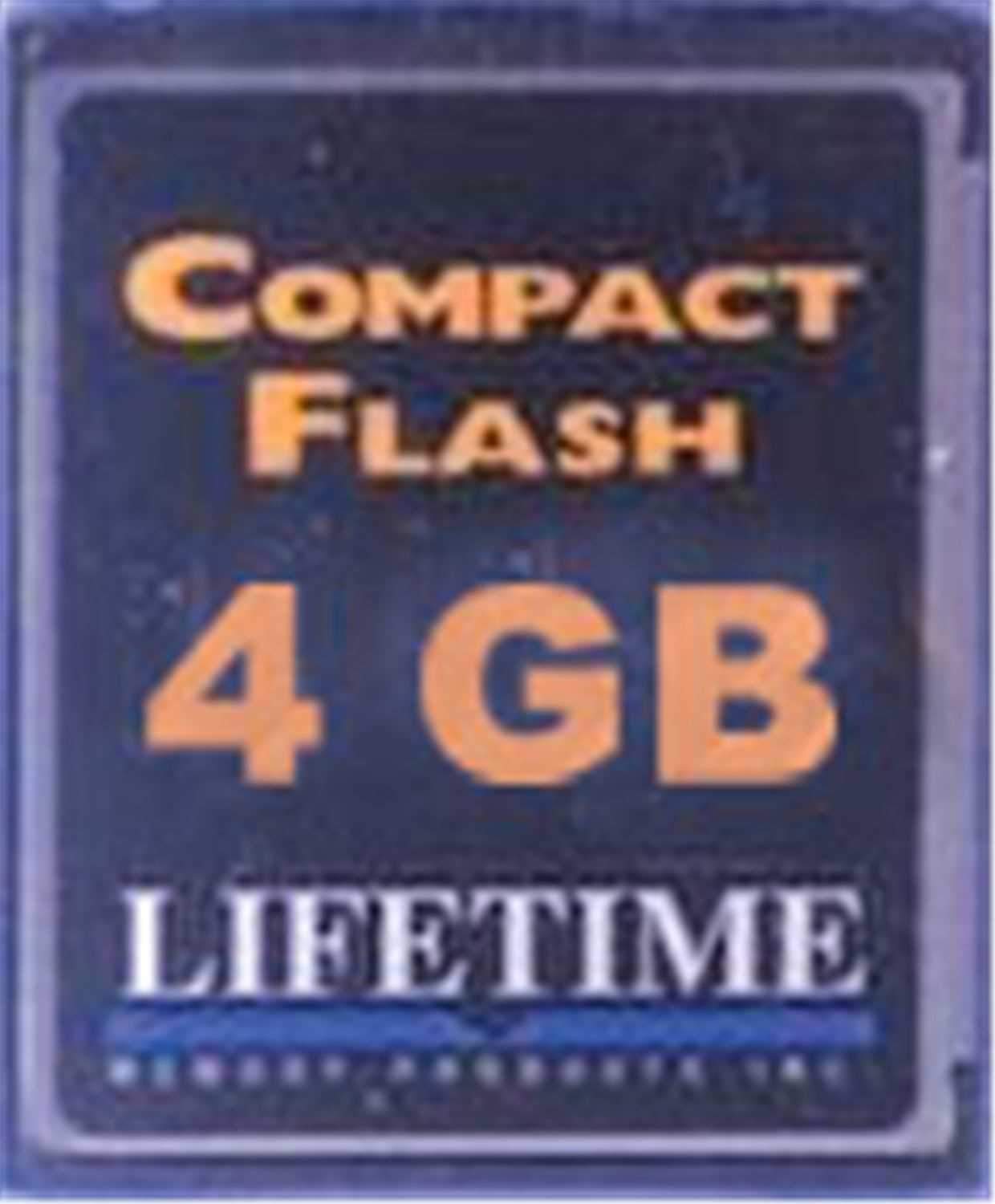 Lifetime Compact Flash Memory Card 4GB - ProSound and Stage Lighting
