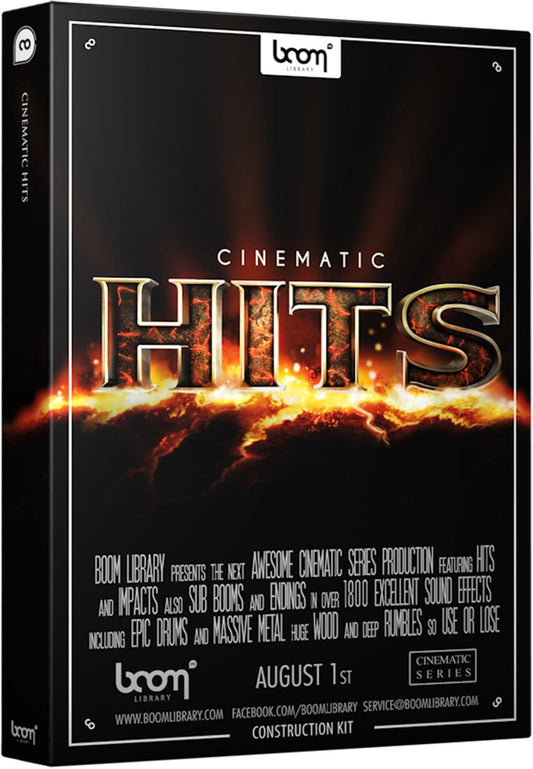 BOOM Cinematic Hits Construction Kit Sound Effects - PSSL ProSound and Stage Lighting