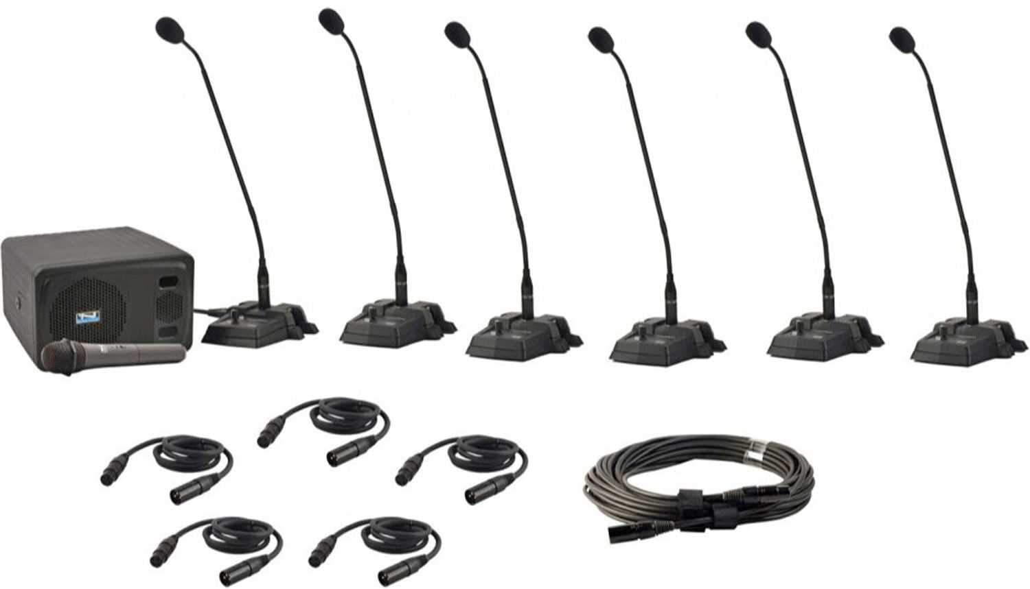 Anchor 6 Pc Gooseneck Mic System - ProSound and Stage Lighting