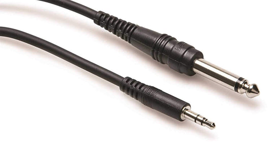 Hosa CMP-110 10 Ft 1/8-Inch Stereo to 1/4-Inch Mono Cable - ProSound and Stage Lighting