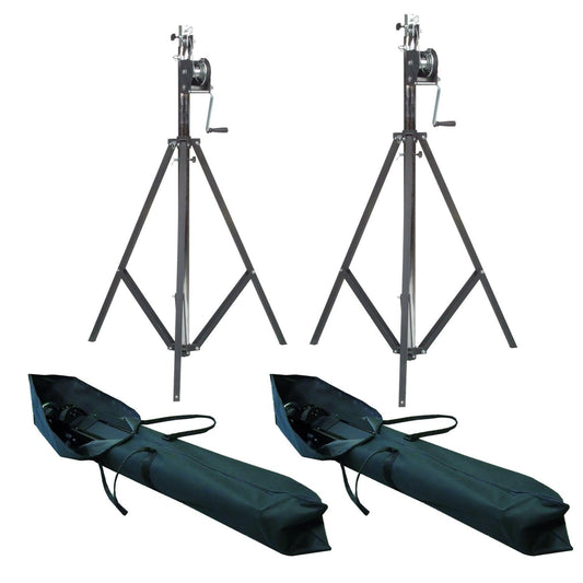 Pair Of ST-132 Stands Plus (2) Road Bags Pack - ProSound and Stage Lighting