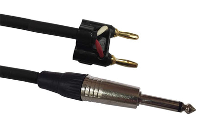15-Foot MDP Banana Plug to 1/4-Inch Speaker Cable - ProSound and Stage Lighting