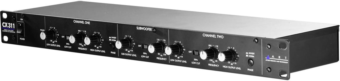 ART CX311 2 Way Stereo Crossover with Sub Out - ProSound and Stage Lighting