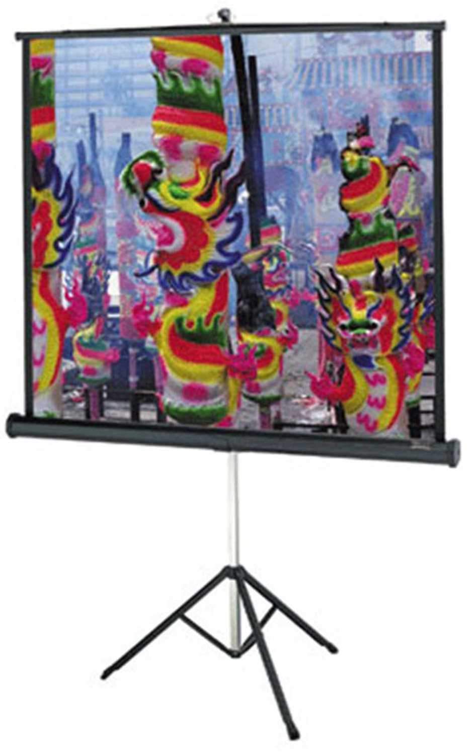 Dalite 84-Inch X 84-Inch Tripod Projection Screen Matte White - ProSound and Stage Lighting