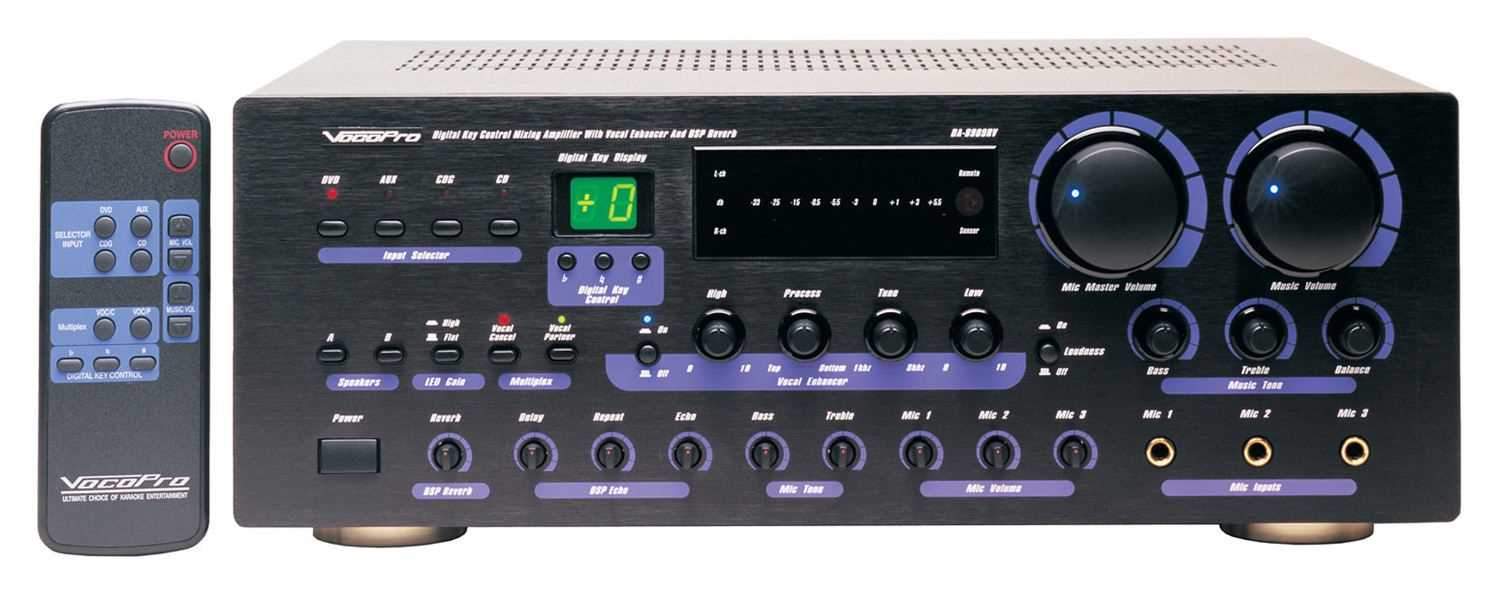 VocoPro DA-8909RV Mixing Amplifier & Vocal Enhancer - ProSound and Stage Lighting