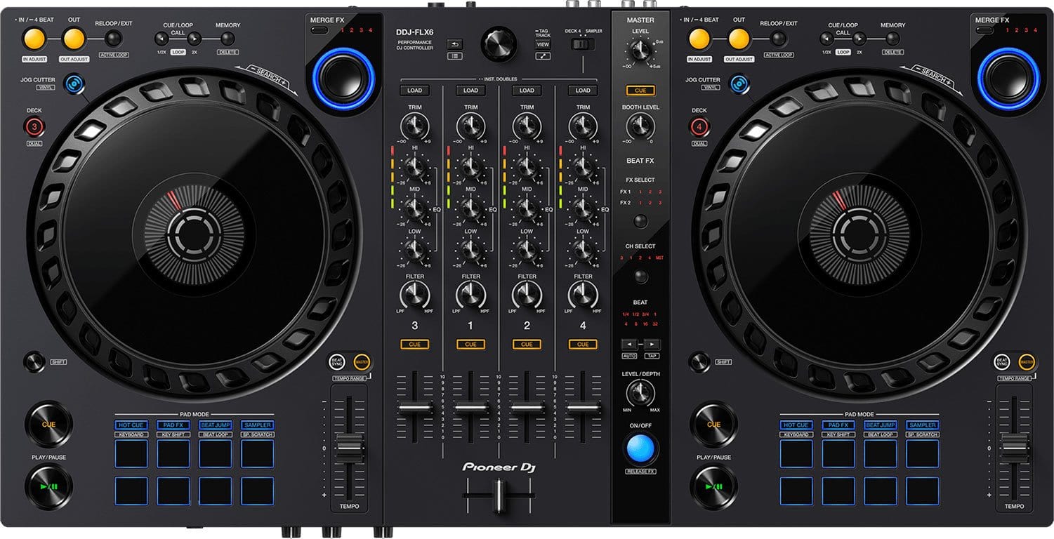 Pioneer DJ DDJ-FLX6 4-Channel Multi-Platform DJ Controller