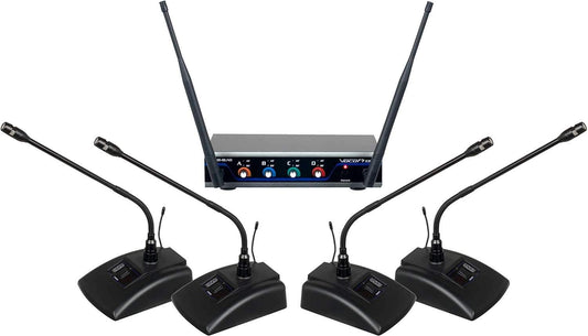 VocoPro Digital Quad C2 Wireless Conference System - ProSound and Stage Lighting