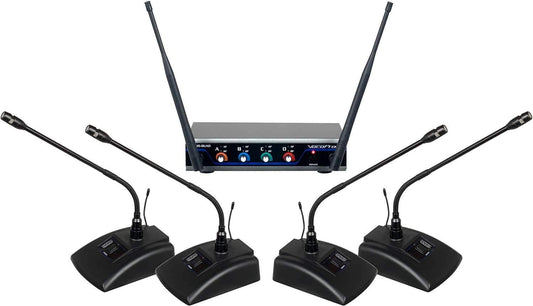 VocoPro Digital Quad C4 Wireless Conference System - ProSound and Stage Lighting