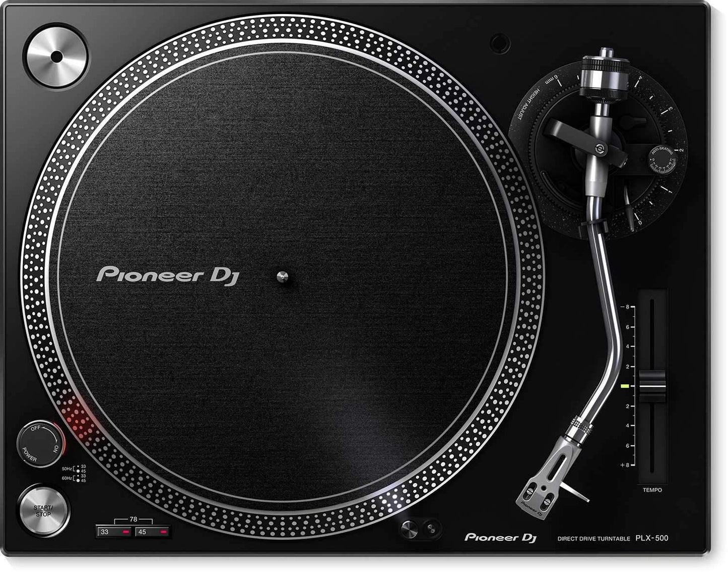Pioneer PLX-500-K Direct Drive DJ Turntable Pair - ProSound and Stage Lighting