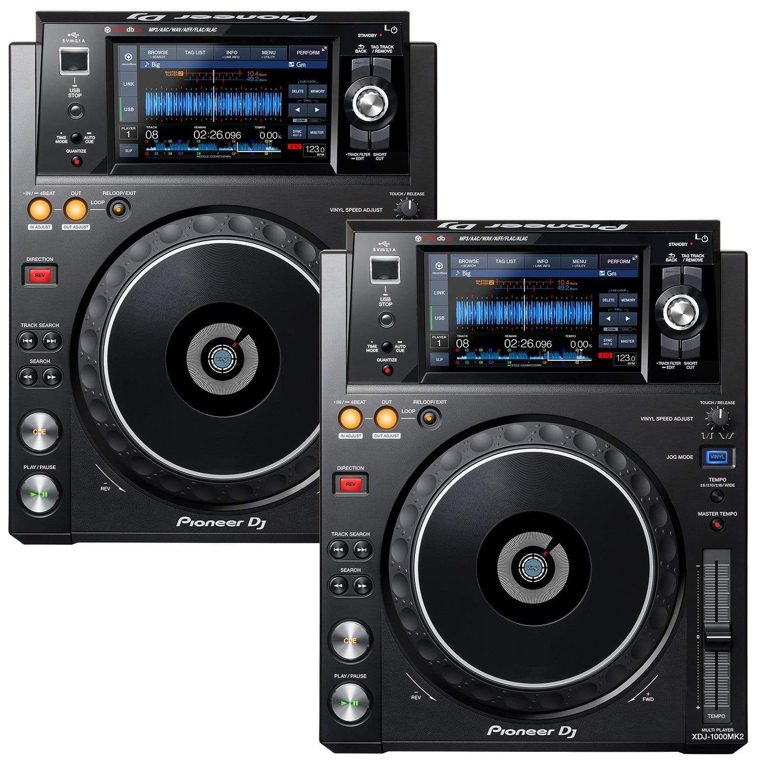 Pioneer DJ XDJ-1000MK2 DJ Multi Player Pair