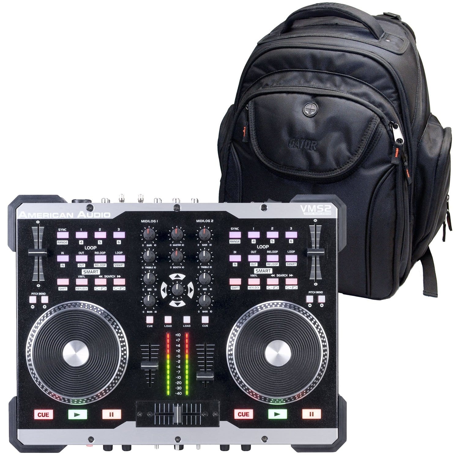 American Audio VMS2 MIDI DJ Controller with Gator Bag - ProSound and Stage Lighting