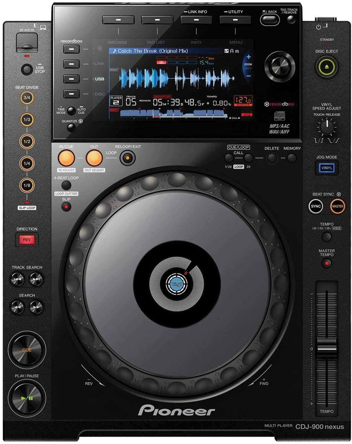 Pioneer CDJ-900NXS Professional DJ Multi Player with Gator Bag - ProSound and Stage Lighting
