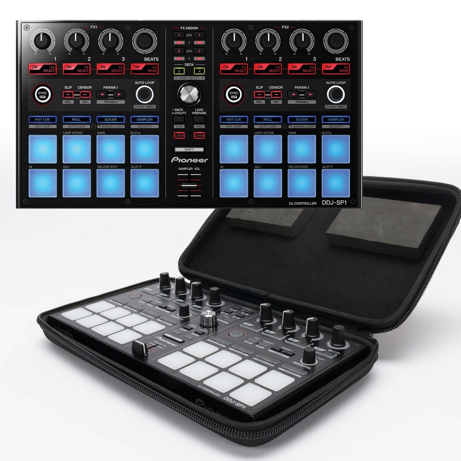 Pioneer DJ DDJ-SP1 Serato DJ Sub Controller with Magma Case