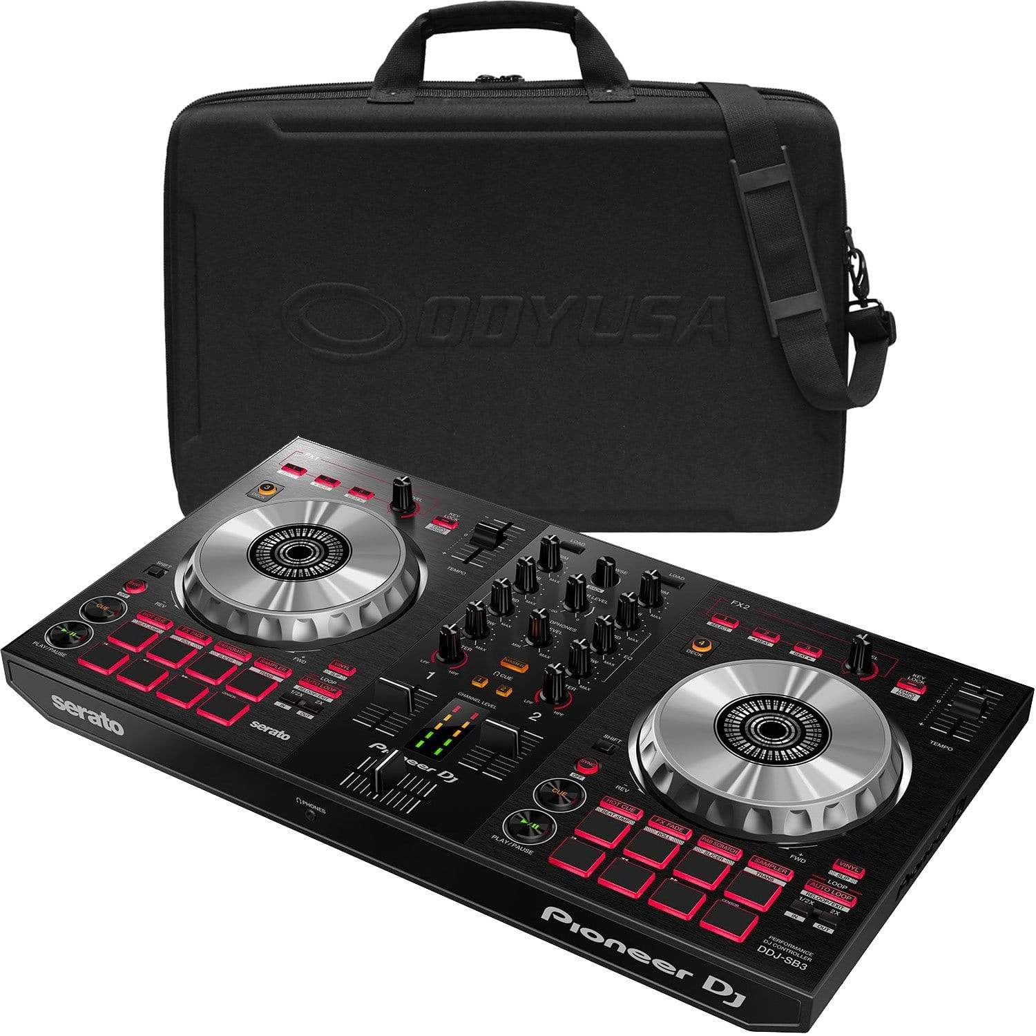 Pioneer DJ DDJ-SB3 DJ Controller with Odyssey Bag