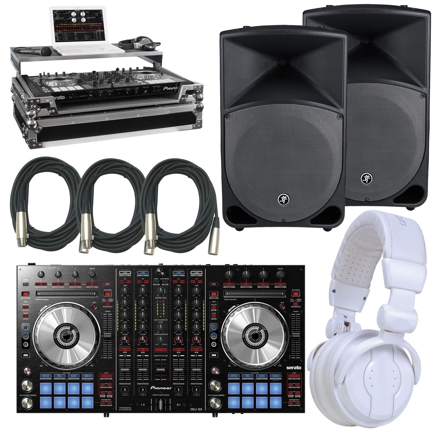 Pioneer DJ DDJ-SX and Mackie 15-In Thump DJ Package | PSSL