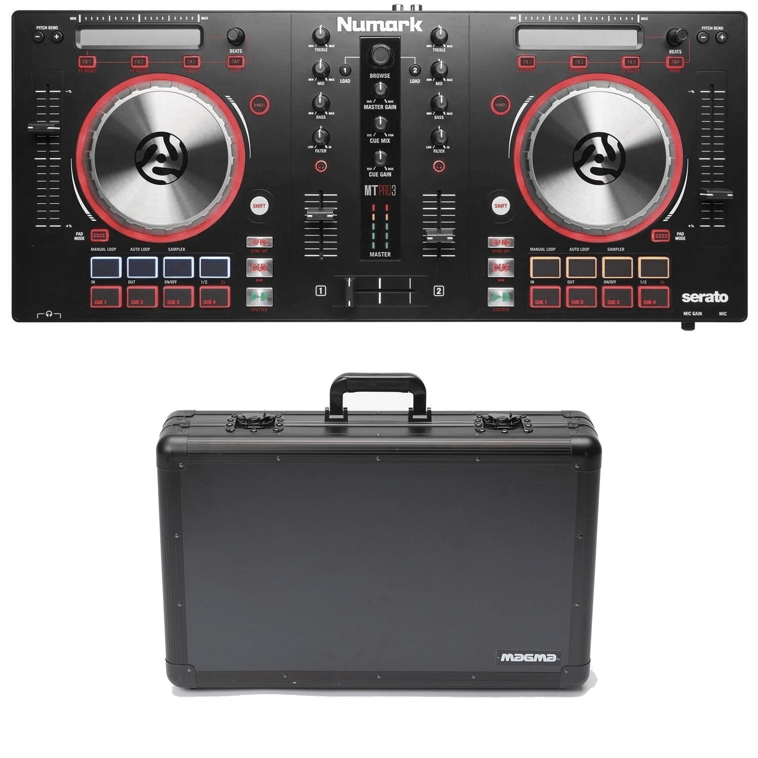 Numark Mixtrack Pro 3 Serato DJ Controller with Carry-Lite Case