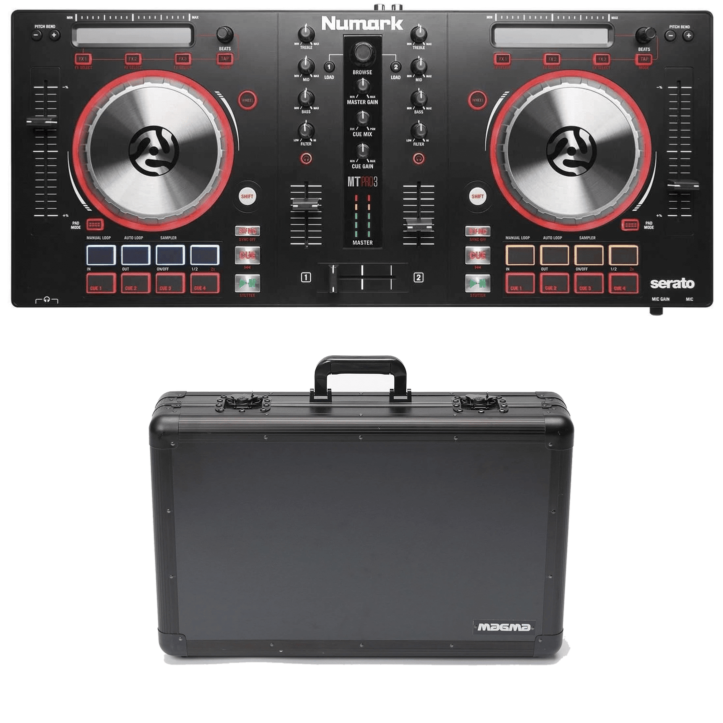 Numark Mixtrack Pro 3 Serato DJ Controller with Carry-Lite Case - ProSound and Stage Lighting