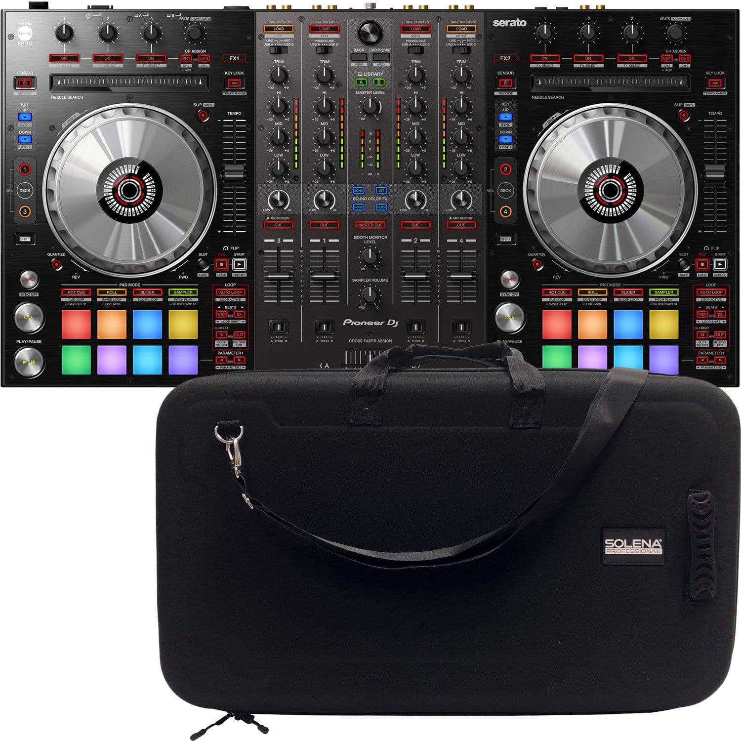 Pioneer DDJ-SX3 Serato DJ Pro Controller with EVA Case - ProSound and Stage Lighting