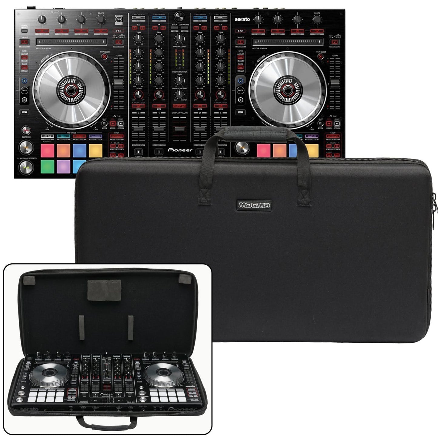 Pioneer DDJ-SX2 DJ Controller with Magma Bag - ProSound and Stage Lighting