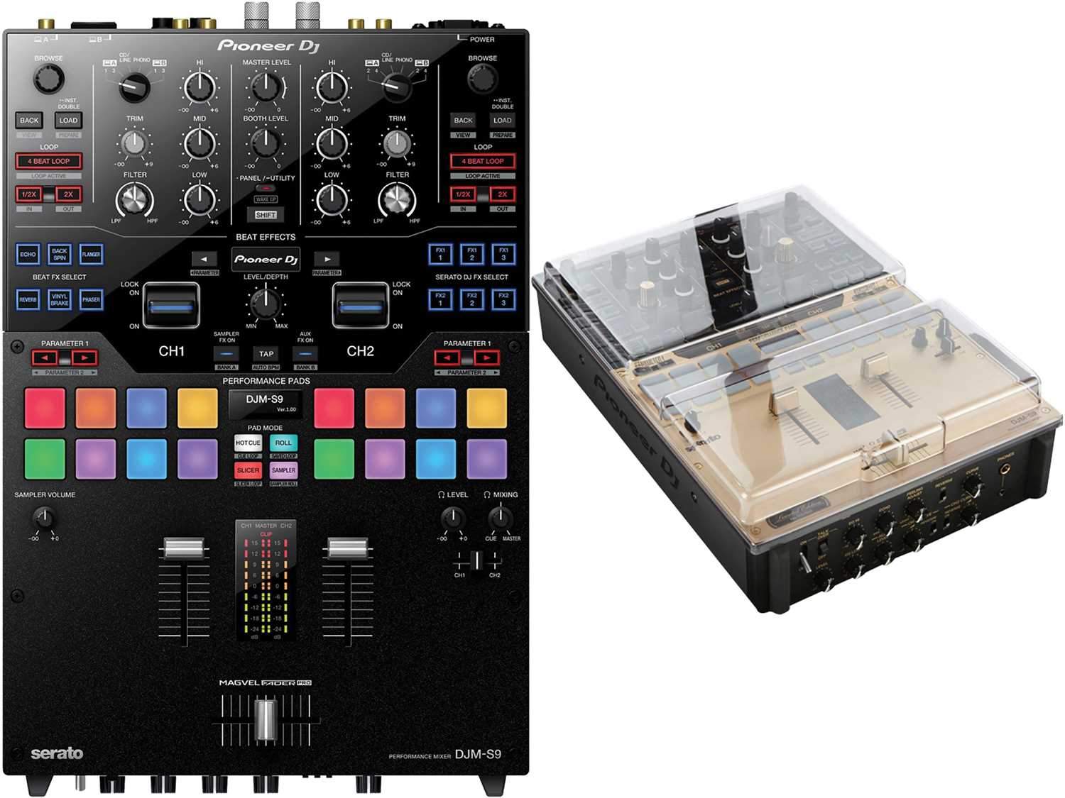 Pioneer DJ DJM-S9 2-Channel DJ Mixer with Decksaver