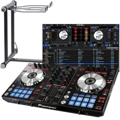 Pioneer DDJSR Serato DJ Controller with Crane Laptop Stand - ProSound and Stage Lighting