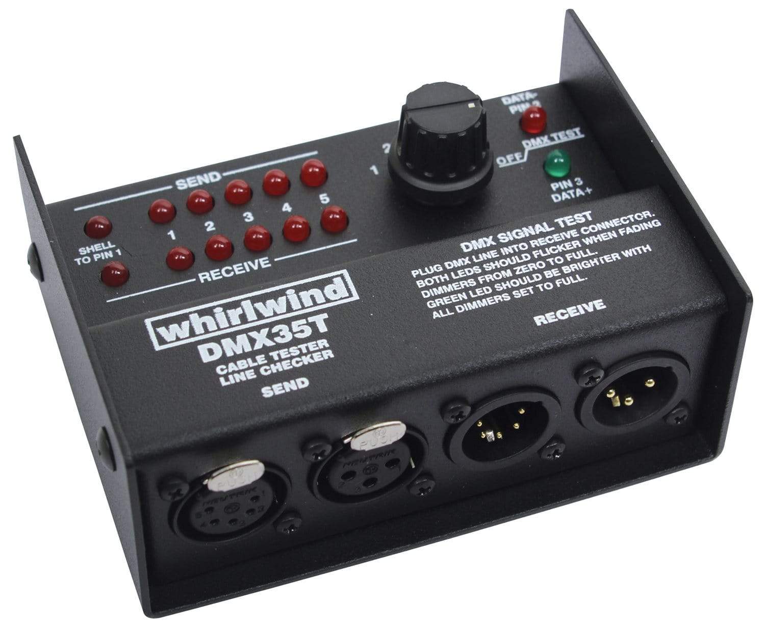 Whirlwind DMX35T 3 & 5 pin XLR DMX Cable Tester