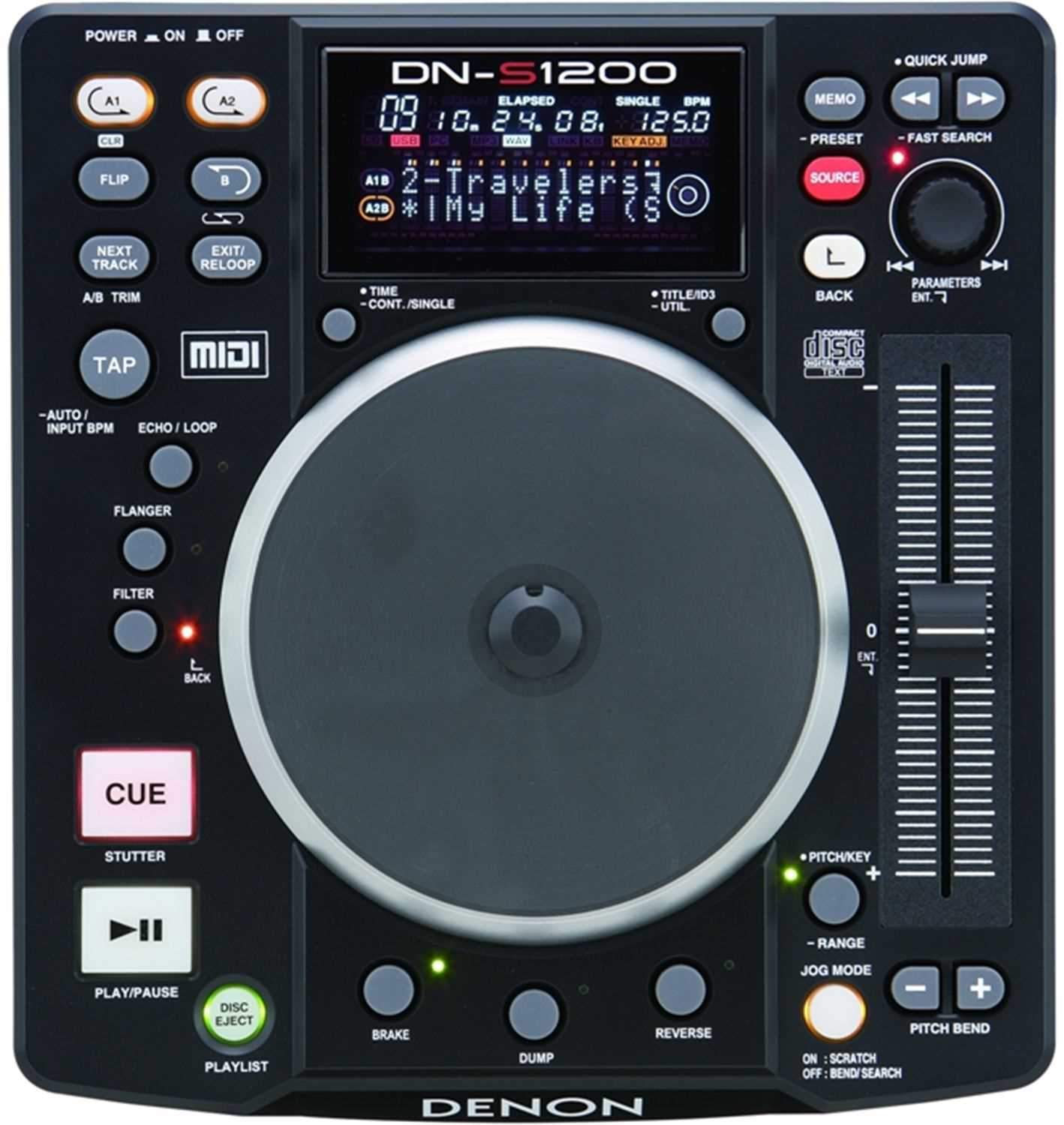 Denon DJ DN-S1200 CD/USB Media Player & Controller