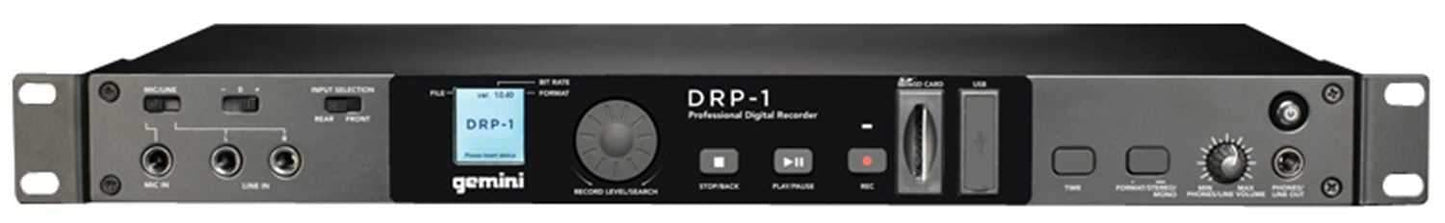Gemini DRP-1 Digital Rackmount Recorder with USB - ProSound and Stage Lighting