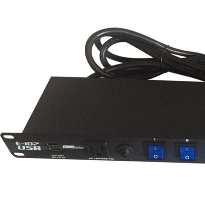 Eliminator E-107USB 8-Channel Rack Mount Power Center with USB - ProSound and Stage Lighting