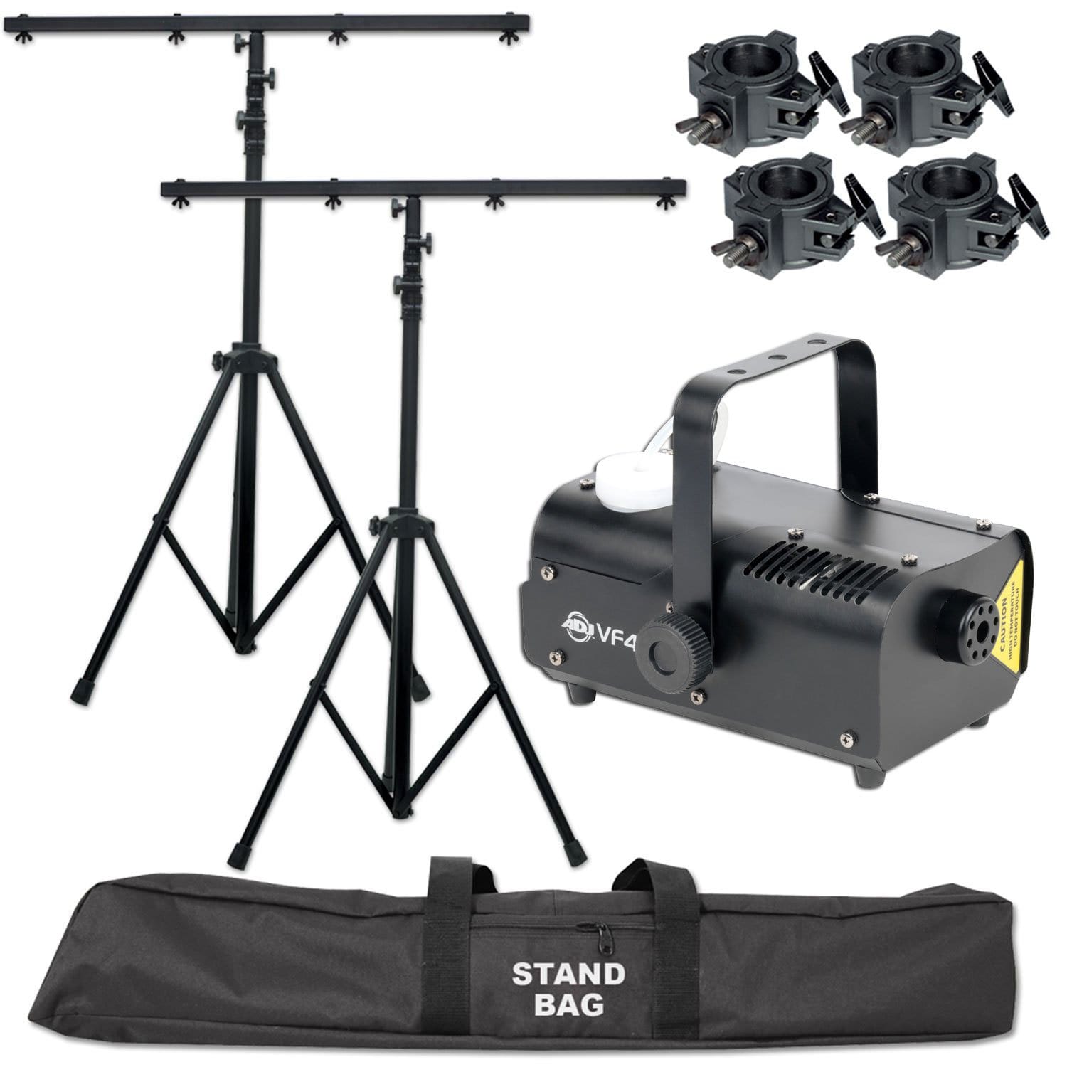 Mobile DJ Complete Lighting Stand and Fog Machine Package - ProSound and Stage Lighting