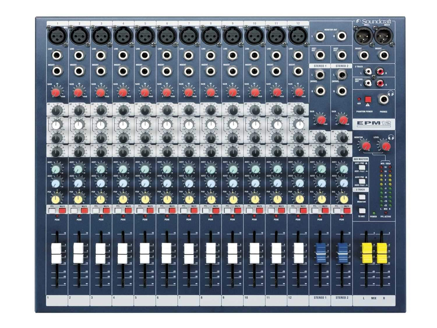 Soundcraft EPM-12 Multipurpose 12 Channel Mixer - ProSound and Stage Lighting