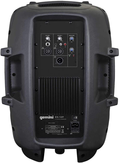 Gemini ES-12P 12-Inch 2-Way Powered Speaker - ProSound and Stage Lighting