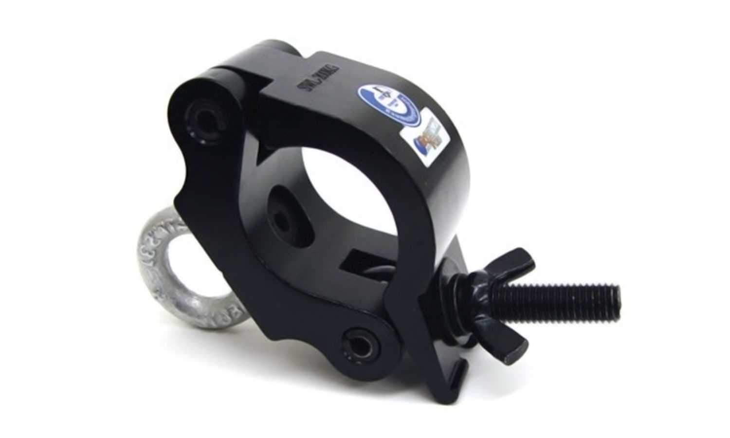 Global Truss 2-Inch Pro Clamp with Eyebolt Black - ProSound and Stage Lighting