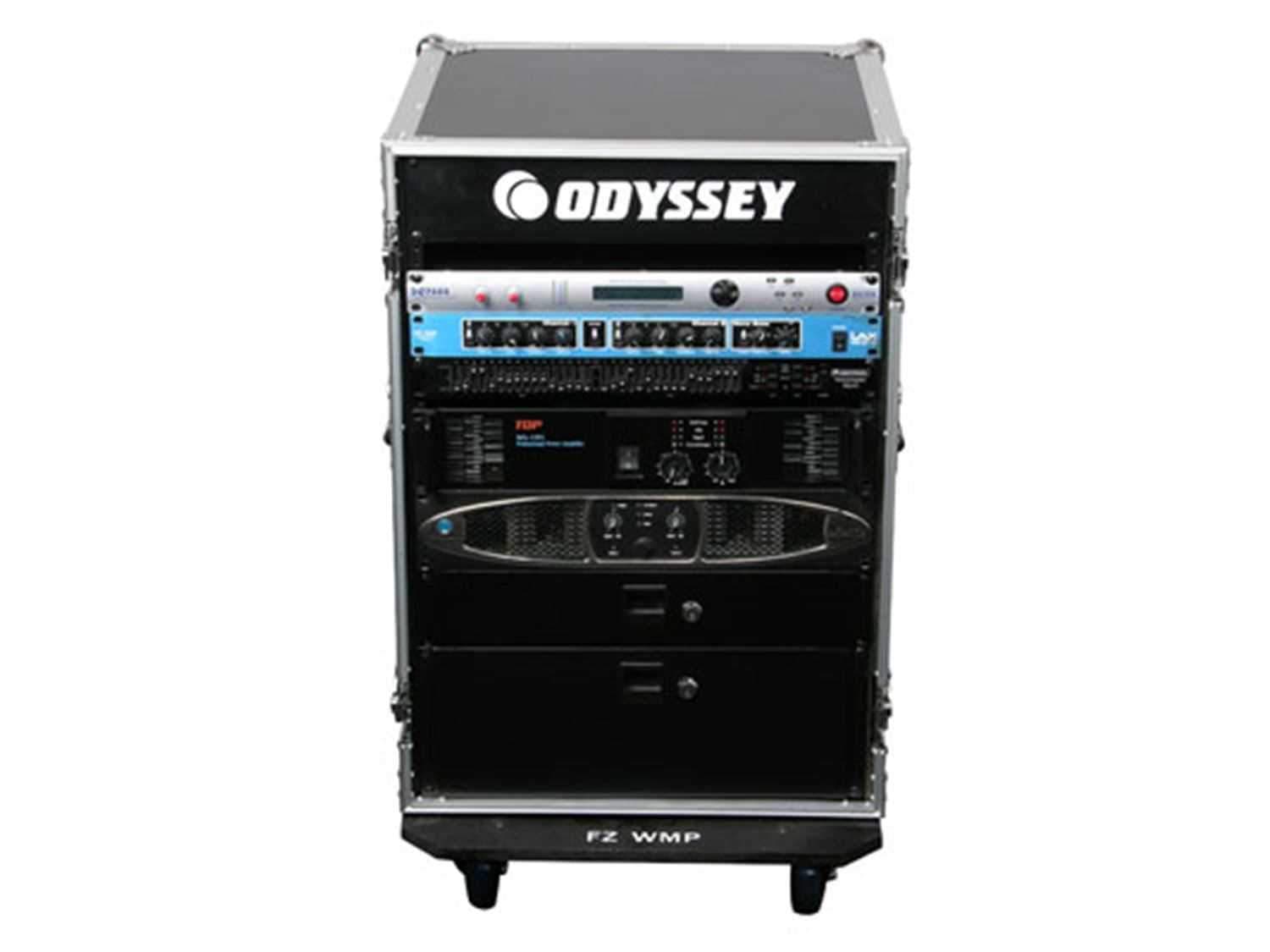 Odyssey FR16WE 16 Space Amp Rack with Wheels - ProSound and Stage Lighting