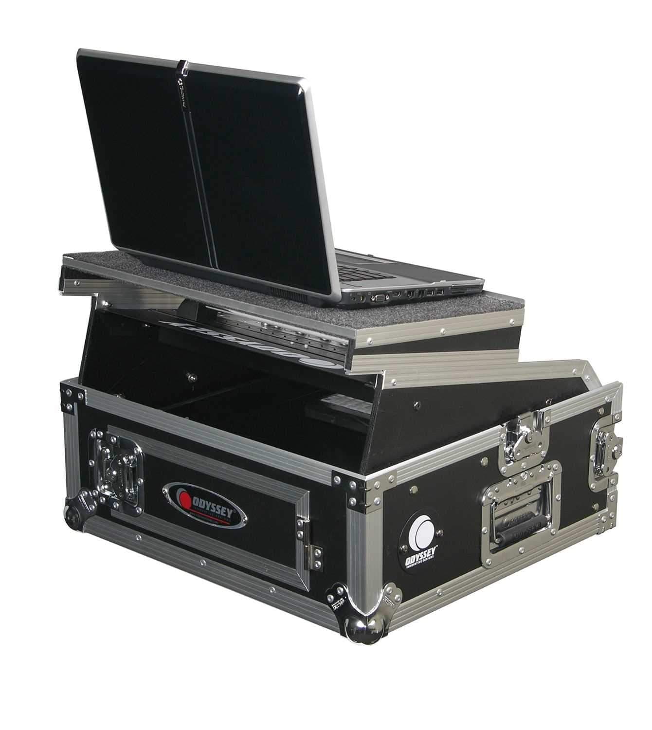 Odyssey FZGS1002 Glide Top Slant Rack Case - ProSound and Stage Lighting