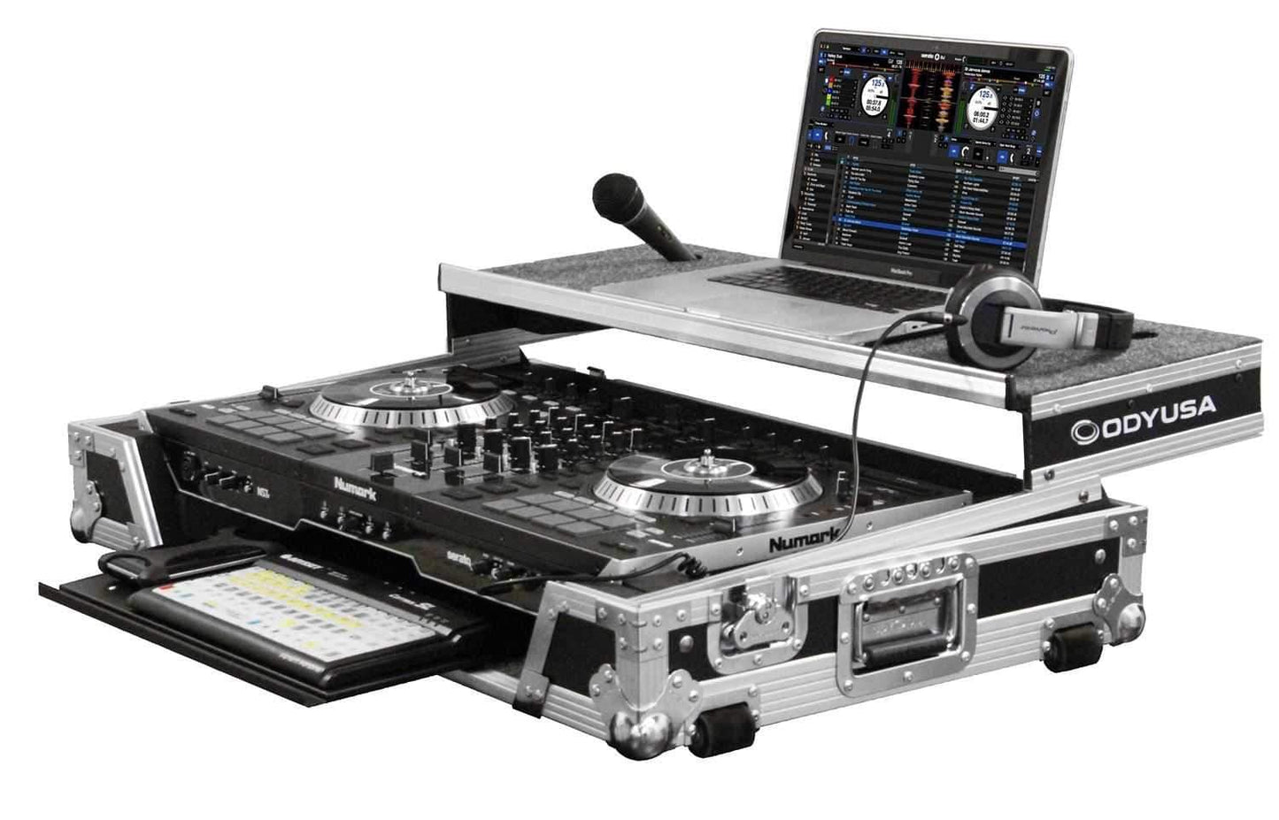 Odyssey FZGSNS7IIWGT Glide Case for Numark NS7II DJ Controller - ProSound and Stage Lighting