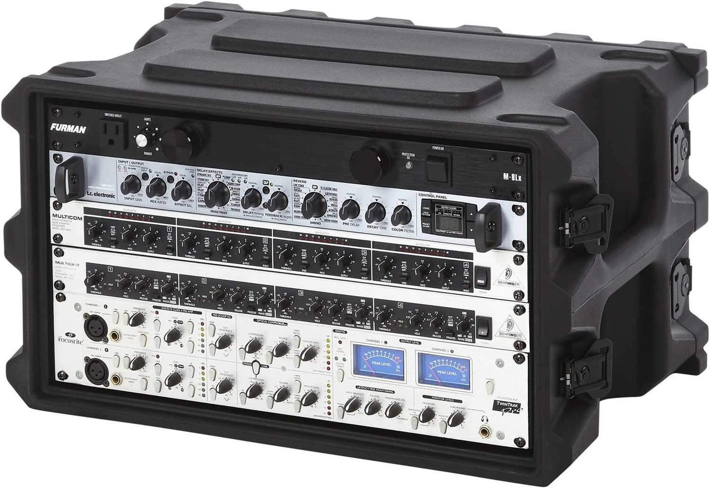 Gator G-PRO-6U-13 Molded 6U 13In Deep Audio Rack - ProSound and Stage Lighting
