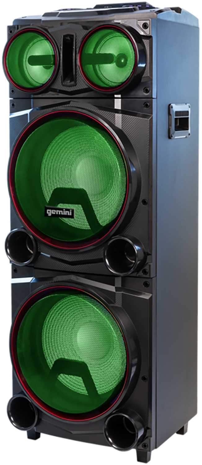 Gemini GMAX 6000 15-Inch Dual Powered Speaker with Bluetooth - ProSound and Stage Lighting