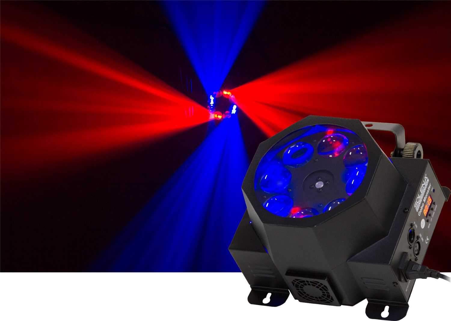 Solena Gobo Monster LED 8x3-Watt RGBW Gobo Projector - ProSound and Stage Lighting