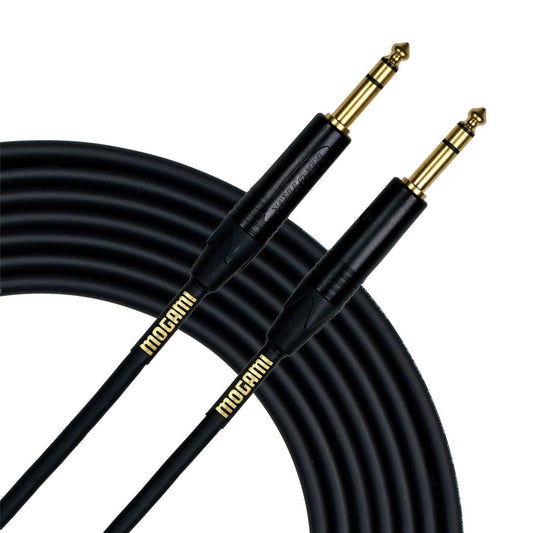 Mogami Gold Studio TRS Patch 1/4 Cable 10ft - ProSound and Stage Lighting