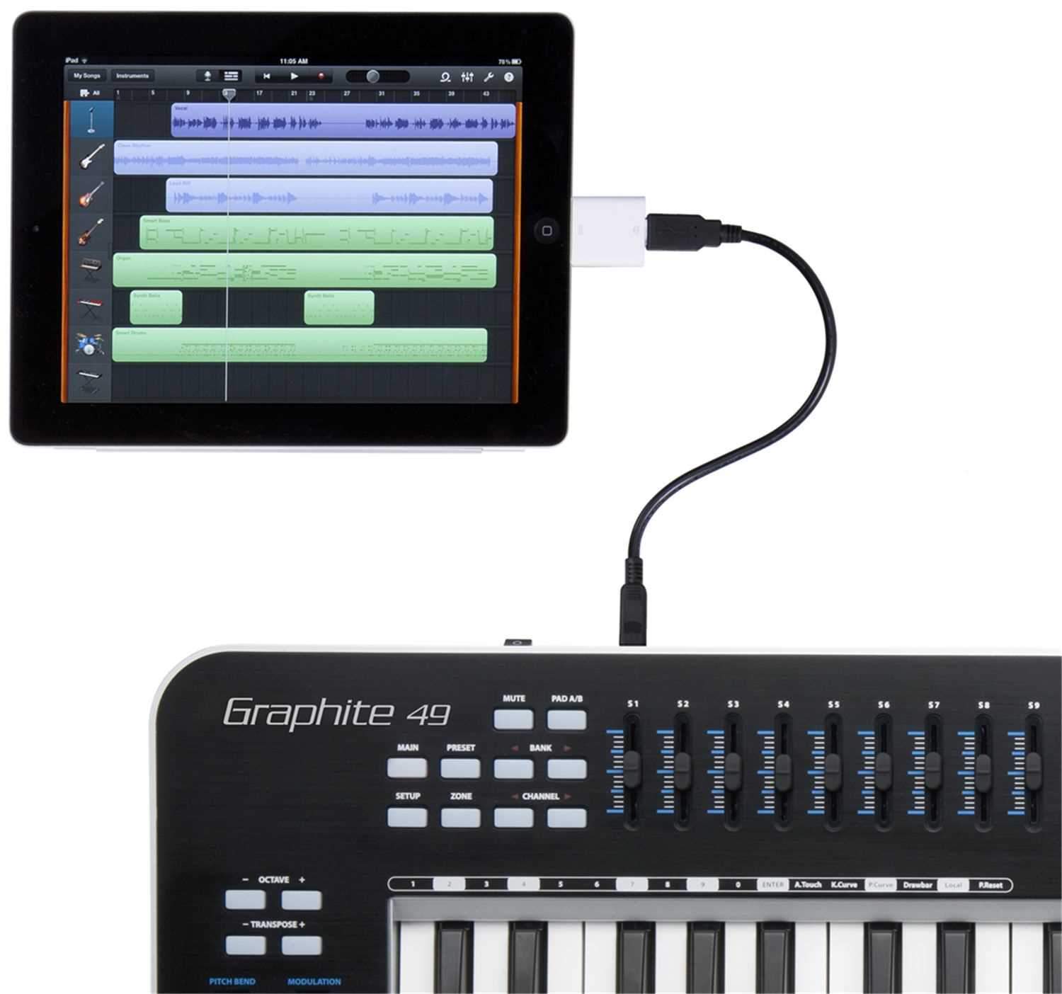 Samson Graphite 49 USB/MIDI Keyboard Controller - ProSound and Stage Lighting