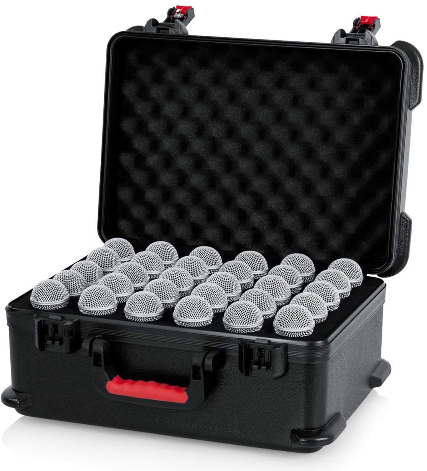 Gator GTSA-MIC30 Molded Case with Drops for 30 Mics - ProSound and Stage Lighting