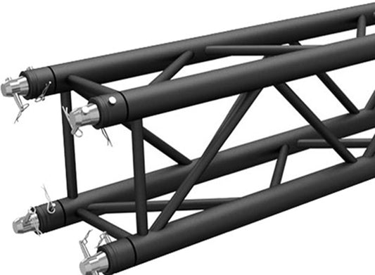 Global Truss SQ-4112-215 7.05-Foot (2.1-Meter) Square Truss Segment in Black Matte - PSSL ProSound and Stage Lighting